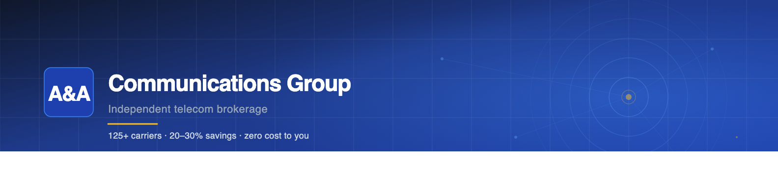 A&A Communications Group advisory banner